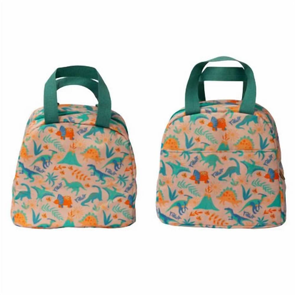 NEW JANE MARIE boys dino-mite lunch box in coral multi